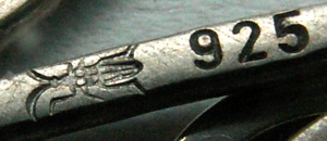 Silberstempel Käfer und 925